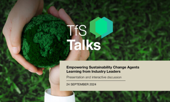 #TfSTalks on Empowering Sustainability Change Agents on 24 September